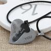 2 PCs/Set Couple Necklace for Women Men Silver Color Heart Lock Key Pendant Paired Necklace Choker Gifts for Women