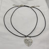 2 PCs/Set Couple Necklace for Women and Men Silver color Heart Pendant Paired Necklace Necklace Gifts for Women