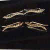 2 Pairs 2020 Vintage Jewelry Exquisite Gold Color Leaf Earrings Modern Beautiful Feather Stud Earrings for Women e02