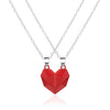 2 Pcs/Set Astronaut Heart Couple Magnetic Necklace For Women Paired Pendants Chain Choker Lover Valentine's Day Jewelry Gift