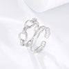 2 Pcs/Set European Irregular Silvery Rings for Women Creative Wedding Ring Trend Jewelry Gift  2022