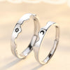 2 Pcs Sun Moon Lover Couple Rings Simple Opening Ring For Couple Men Women Wedding Engagement Promise Valentine's Day Jewelry