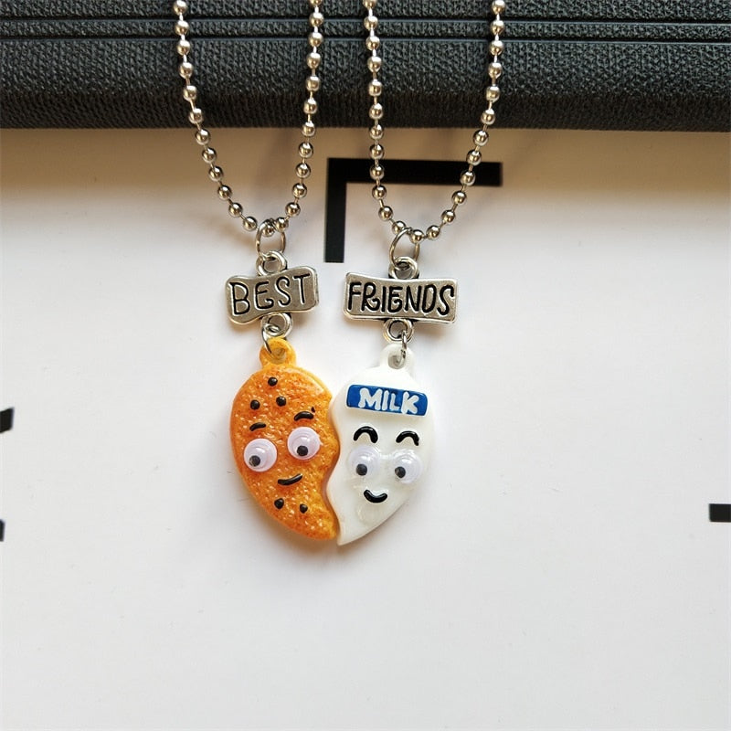 Milk and cookies friendship on sale necklaces