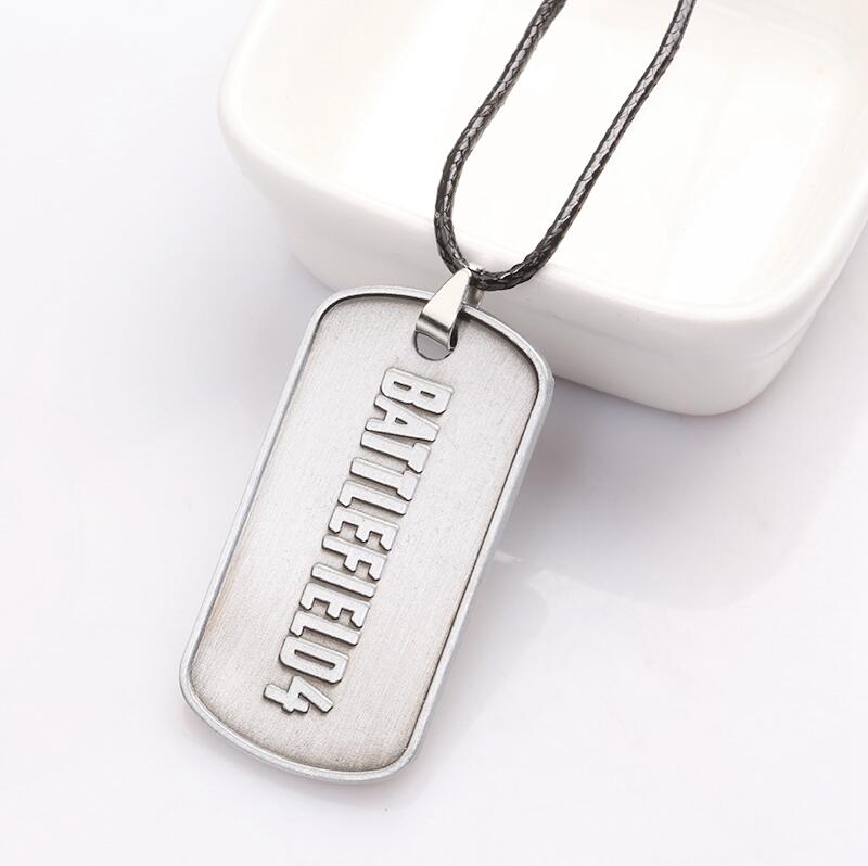2 color Battlefield 1 Game Limited Edition Dog Tag Cos necklace double pendant