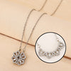 2 in 1 Heart Four-leaf Clover Magnetic Pendant Necklace for Women Girls Zircon Titanium Steel Mother's Day Gift Jewelry