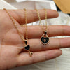 2 pcs/lots Lock Key Necklace For Women Delicated Popular Pendant Necklace Friendship Necklace Neck Jewelry