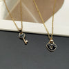 2 pcs/lots Lock Key Necklace For Women Delicated Popular Pendant Necklace Friendship Necklace Neck Jewelry