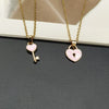 2 pcs/lots Lock Key Necklace For Women Delicated Popular Pendant Necklace Friendship Necklace Neck Jewelry