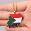 20 country map necklaces Brazil Australia Map Flag Pendant Necklace Women's Gold Jewelry Men's Trendy Accessories Jewelry