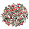 200Pcs Christmas Series Silver Plated Charm Beads Pendant Different Types of Charms Shipped Randomly 2022 Xmas Gift Accessories