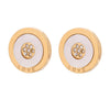 2015 Austrian Crystal Stud Earrings For Women Gold Bridal Wedding Earring Bijoux Femme Shell Earings Fashion Jewelry