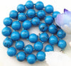 2015 Charming women   necklaces Tempting 10mm Blue Turkey turquoise necklace 18'' Jewelry Wholesale and retail
