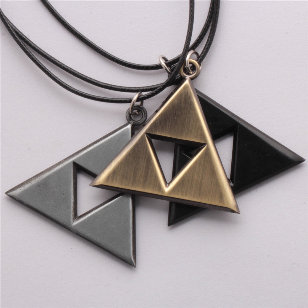 Unisex-Women-Metal-The-Legend-of-Zelda-the-Triforce-Zelda-Anime-Necklace-Men-Metal-Figure-Pendant
