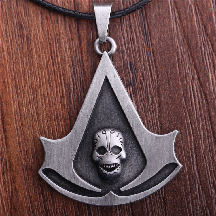 Copslay-Anime-Jewelry-The-Assassins-Creed-Necklace-Assassins-Creed-LOGO-Pendant-Necklace-Free-shipping