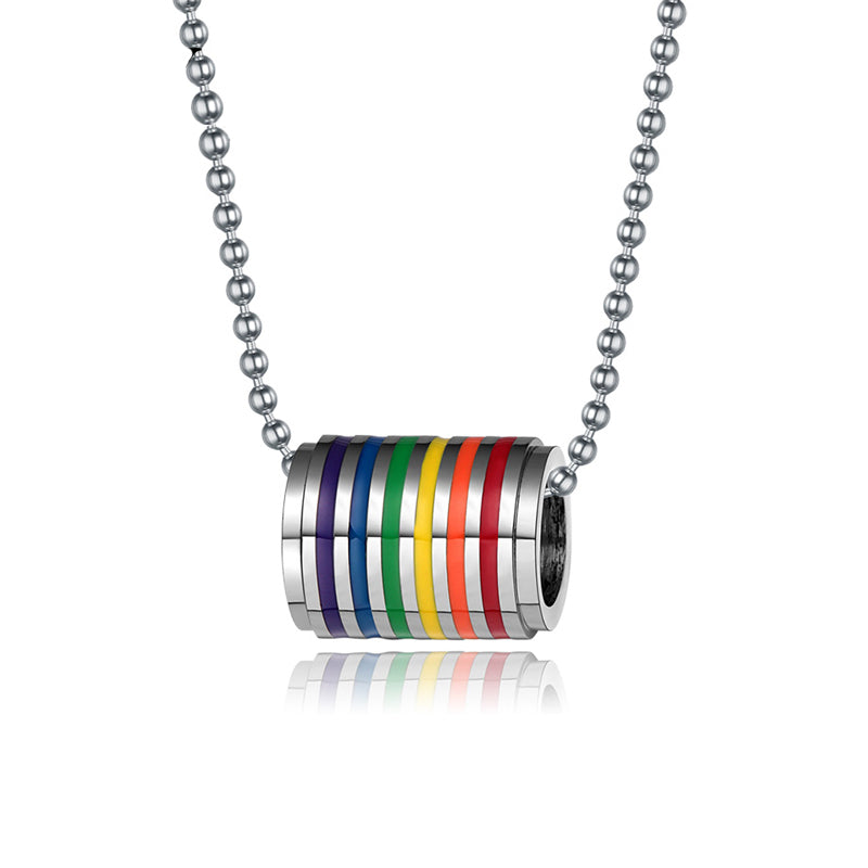 Fashion-Multicolor-Gay-Pride-Jewelry-Stainless-Steel-Rainbow-Pendant-Necklace-Charm-Jewelry-for-Women