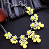 2015 New High quality fashion gift gold necklace chain Shourouk Vintage Rhinestone Bib necklaces women statement jewelry