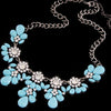 2015 New High quality fashion gift gold necklace chain Shourouk Vintage Rhinestone Bib necklaces women statement jewelry