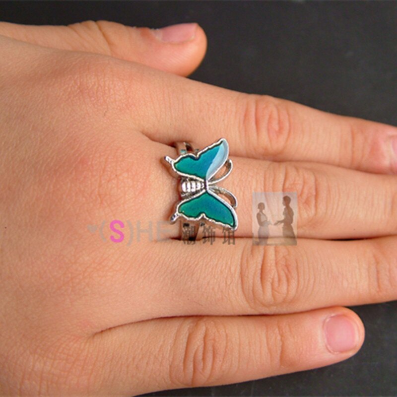 2016  Mood Rings For Women Change Color Temperature Emotion Feeling Mood Ring Birthday Gift for Kids Holiday Party