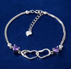 2020 100% 925 Sterling Silver Bracelet Women Silver Link Chain CZ Heart Charm Bracelet For Women Romantic Wedding Jewelry