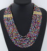 2020 Bohemian Summer Jewelry Multi layer Necklace Colored Beads Necklaces Collar Choker Necklace Statement Jewelry For Women