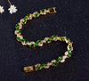 2020 Brand new silver bracelet natural diopside bracelet for woman russian emerald 925 solid sterling silver jewelry