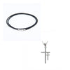 2020 Double Cross Pendant Necklace Women Steampunk sterling silver jewelry For Women Girls Choker Necklace Men jewelry