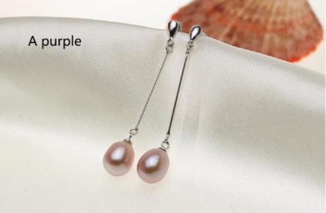 2020 Fashion Brand Natural Pearl Statement Earrings Outstanding For Women Long Earring 925 Sterling Silver Jewelry Wedding Gift