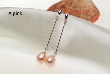 2020 Fashion Brand Natural Pearl Statement Earrings Outstanding For Women Long Earring 925 Sterling Silver Jewelry Wedding Gift