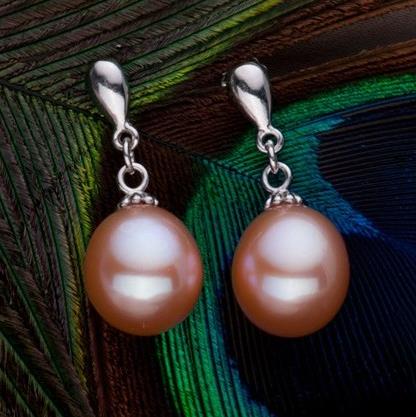 2020 Fashion Brand Natural Pearl Statement Earrings Outstanding For Women Long Earring 925 Sterling Silver Jewelry Wedding Gift