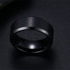 2017  Charm Jewelry ring men stainless steel Black Rings For Women