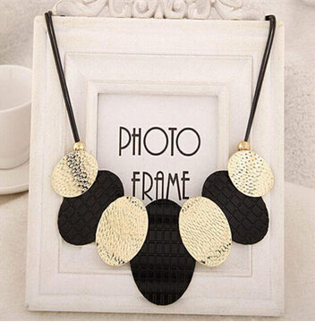 2020 Fashion Collares Statement Necklaces & Pendants For Women PU Leather Necklace Maxi Collier Femme Choker Bijoux