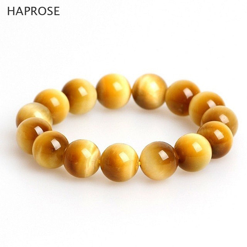 2020 Fashion Natural Stone Yellow Bracelets 10mm For Women Men Tiger eye stone Agates Beaded Yoga Bracelets Free shipping