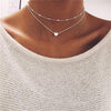 2020 Fashion Summer Fashion jewelry Peach heart necklace Tassel Pendant necklace