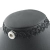 2021 Xinnver Snap Jewelry Fit 12mm 18mm Snap Buttons Elasticity Black Punk Chokers Necklaces For Women Gift ZG083