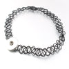 2021 Xinnver Snap Jewelry Fit 12mm 18mm Snap Buttons Elasticity Black Punk Chokers Necklaces For Women Gift ZG083