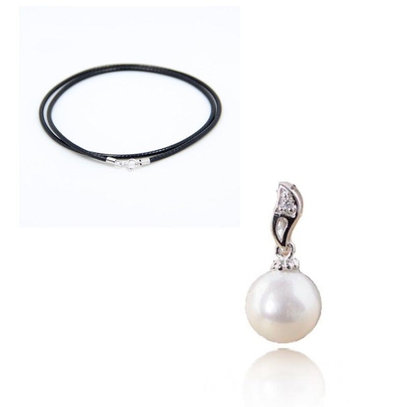 2020 Hot Sale New Fashion Pearl Chain Necklace Pendants For Woman High Quality 925 Sterling Silver Charms Jewelry GIFT