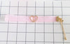 2020 Japanese style pink lace black ribbon Peach heart necklace Simple fashion generous female temperament accessories