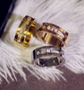 2020 Latest designs luxury brand replica stainless steel jewelry fashion rings move ring for wedding gifts rose gold/silver/gold