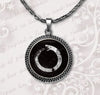 2020 Limited Hot Sale Zi Women Accessory Maxi Necklaces Collares Collier Ouroboros Necklace Pendant Jewelry Glass Cabochon HZ1