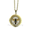 2020 Limited Maxi Necklace Collares Collier Bee Lithograph Handcrafted Pendant Necklace - Natural History Jewelry Locket N633