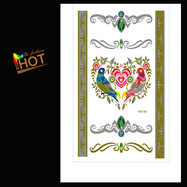 2015-NEW-Jewelry-necklace-Body-art-glitter-gold-tattoo-stickers-temporary-flash-tattoo-Disposable-indians-tattoo