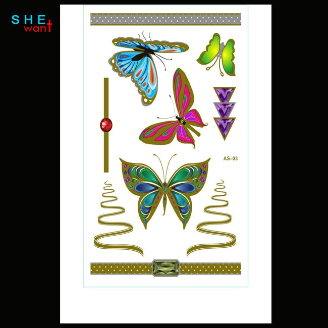 2015-NEW-Jewelry-Body-art-glitter-gold-tattoo-stickers-temporary-flash-tattoo-Disposable-indians-tattoo-Tattoo