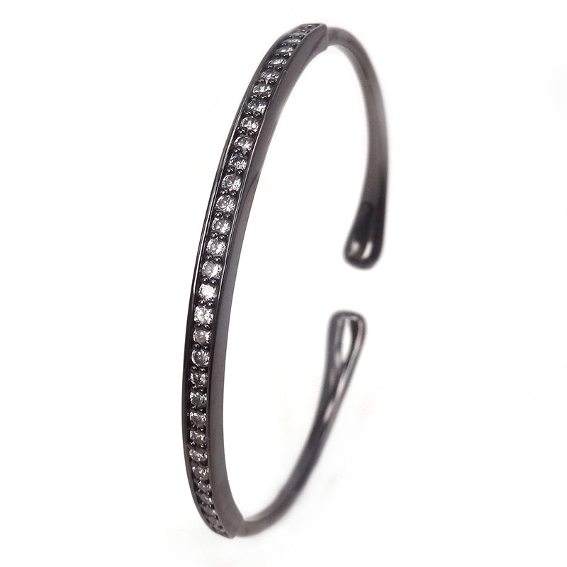 2020 Luxury Brands Wire Bangles Anil Arjandas Men Bangles Bracelet,Silver Color Men Cuff Bangles Clear CZ Open Bangle Jewelry