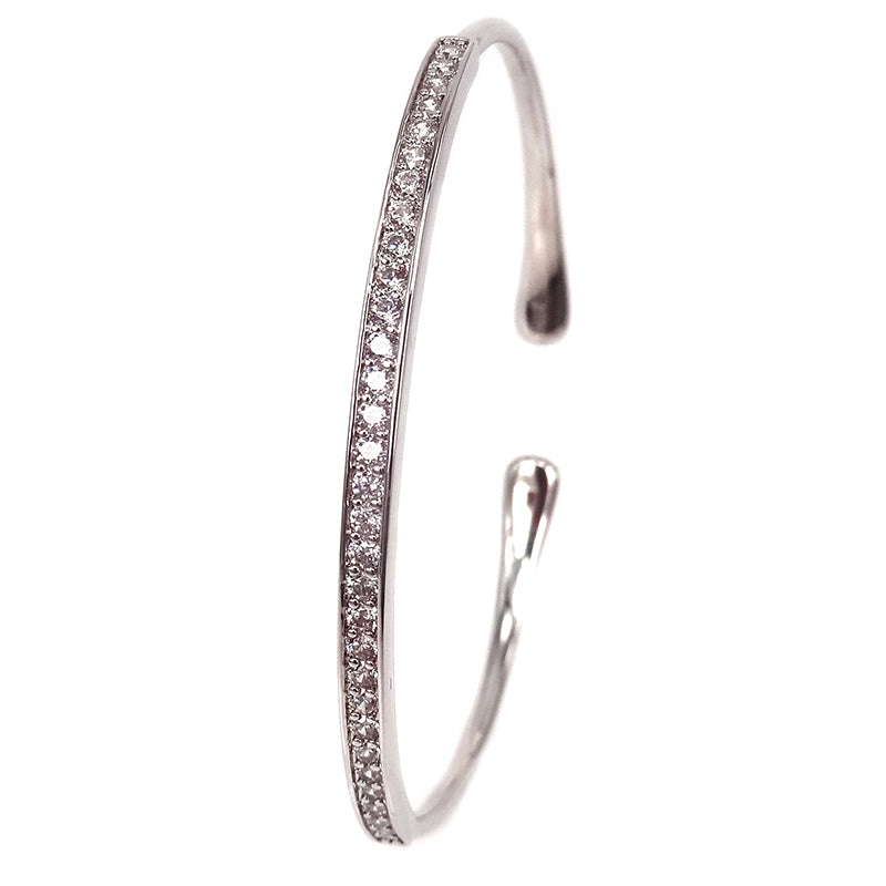 2020 Luxury Brands Wire Bangles Anil Arjandas Men Bangles Bracelet,Silver Color Men Cuff Bangles Clear CZ Open Bangle Jewelry