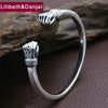 2020 Men Women Opening Bangle 100% Real 925 sterling silver Creative Fist Bracelet Bangle Male Christmas gift fine jewelry FB12