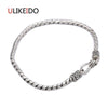 2020 Men jewelry Wholesale Genuine 100% Real Pure 925 Sterling Silver Men bracelet vintage rope chain fine jewelry 264