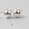 2020 NEW 925 Sterling Silver Earrings For Women Trendy Simple Round Stud Earrings With Stones Female Party Fine Jewelry YE45