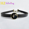 2021 Bioshock Infinite Necklace Bird Cage Choker With Pendant Glass Jewelry Leather Choker Necklace For Women