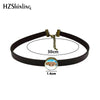 2021 Bioshock Infinite Necklace Bird Cage Choker With Pendant Glass Jewelry Leather Choker Necklace For Women
