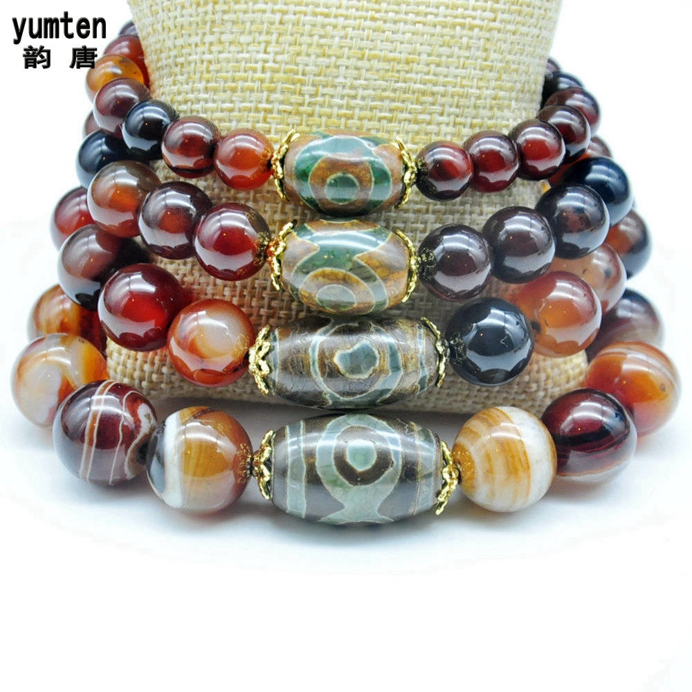 2020 Natural Crystal Bracelets Agate Obsidian Emeralds Gem Stone Red Agate Ruby Beads Topaz Pulseras Bangles Bilezik Labradorite